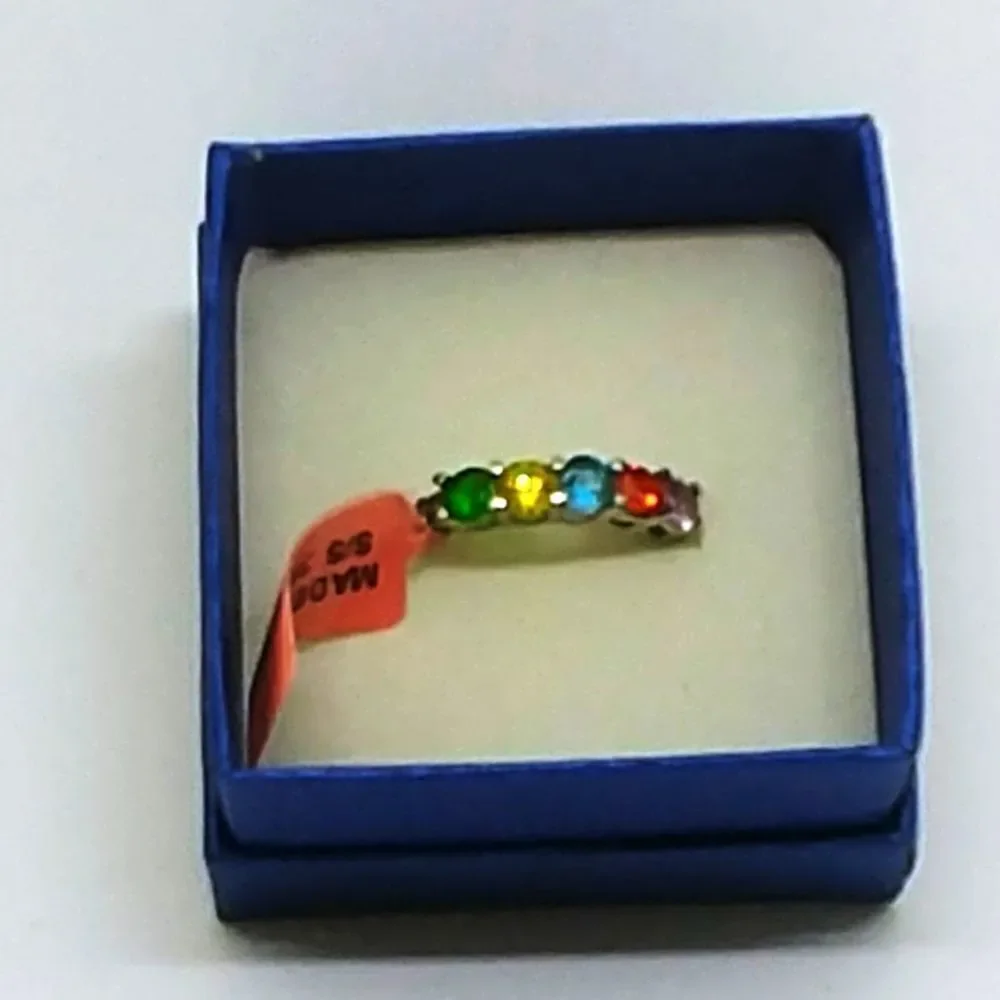 Simulated Multi Color Diamond White Austrian Crystal